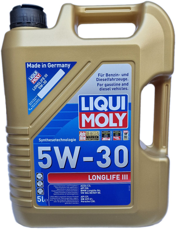 Motoröl Liqui Moly 5W-30 LongLife 3 - 20647 - 1X5L
