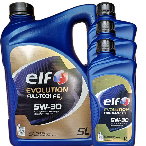 Motoröl ELF 5W-30 Evolution Full-Tech FE 5L+3L