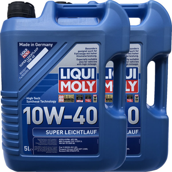 Motoröl Liqui Moly 10W-40 Super Leichtlauf 2X5L