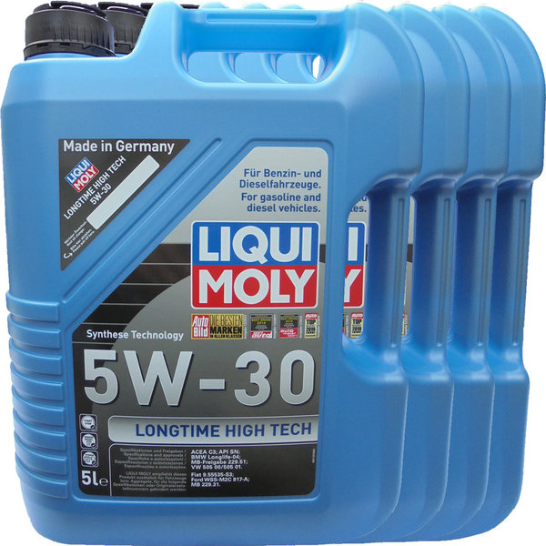 Motoröl Liqui Moly 5W-30 Longtime High Tech (4X5L)