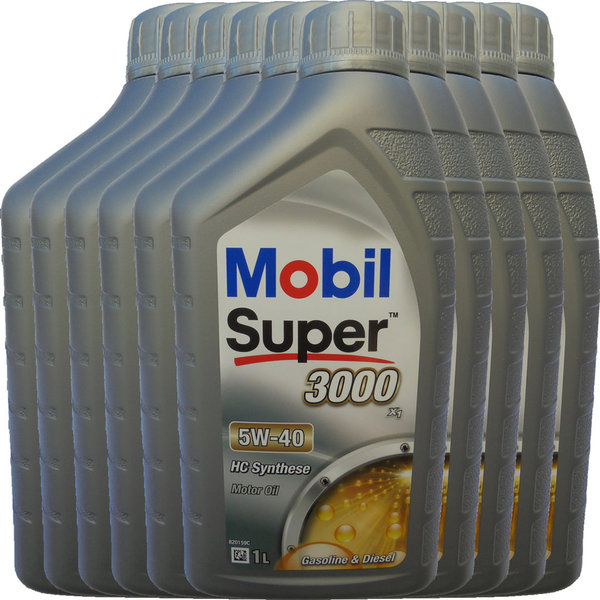Motoröl Mobil 5W-40 Super 3000 X1 10X1L