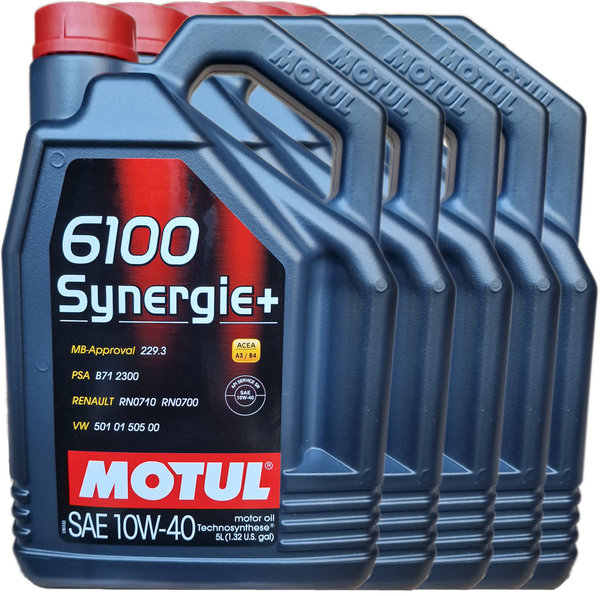 Motoröl Motul 10W-40 6100 Synergie+ 5X5L