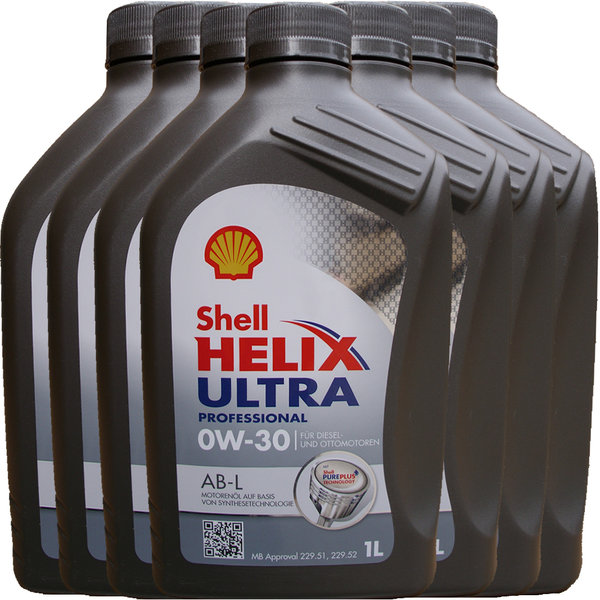 Motoröl Shell 0W-30 Helix Ultra Professional AB-L 7X1L
