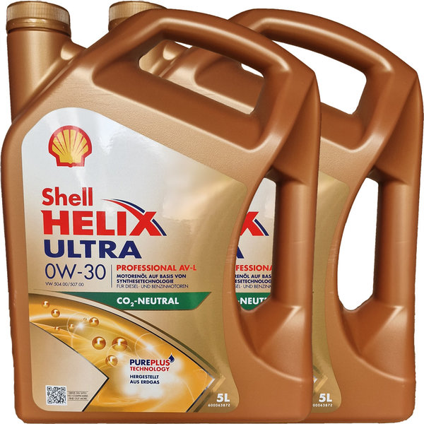 Motoröl Shell 0W-30 Helix Ultra Professional AV-L 2X5L