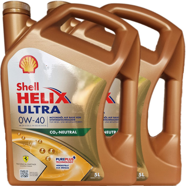 Motoröl Shell 0W-40 Helix Ultra 2X5L