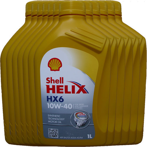 Motoröl Shell 10W-40 Helix HX6 12X1L