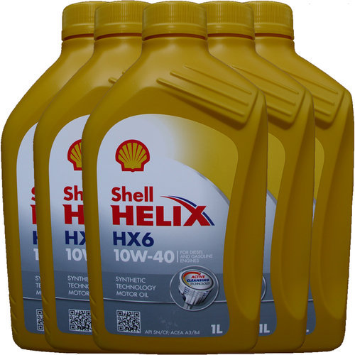 Motoröl Shell 10W-40 Helix HX6 5X1L