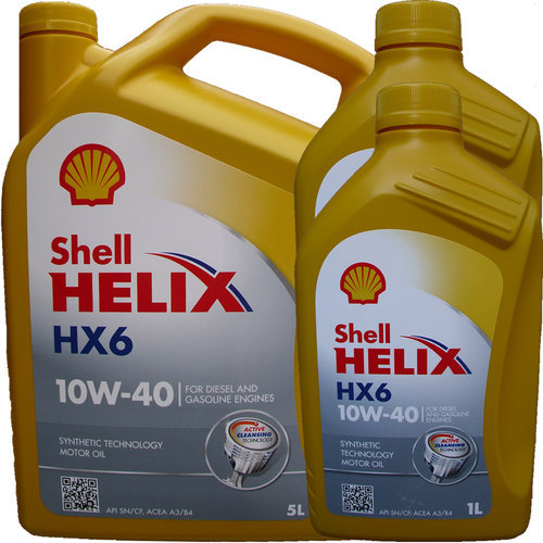 Motoröl Shell 10W-40 Helix HX6 5L+2L