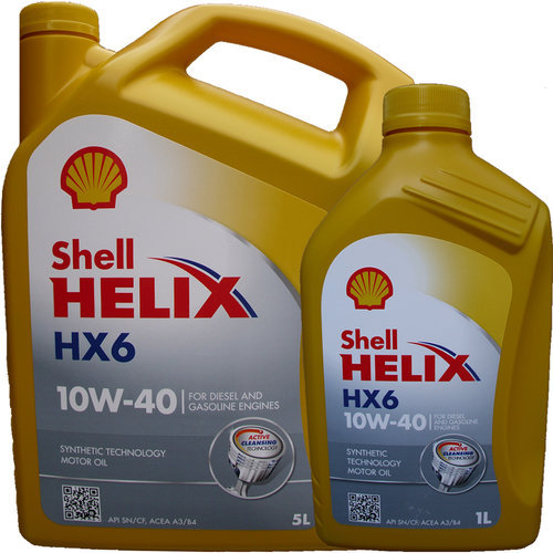 Motoröl Shell 10W-40 Helix HX6 5L+1L