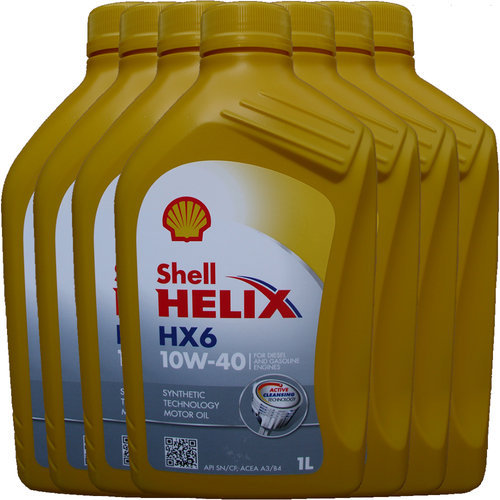 Motoröl Shell 10W-40 Helix HX6 7X1L