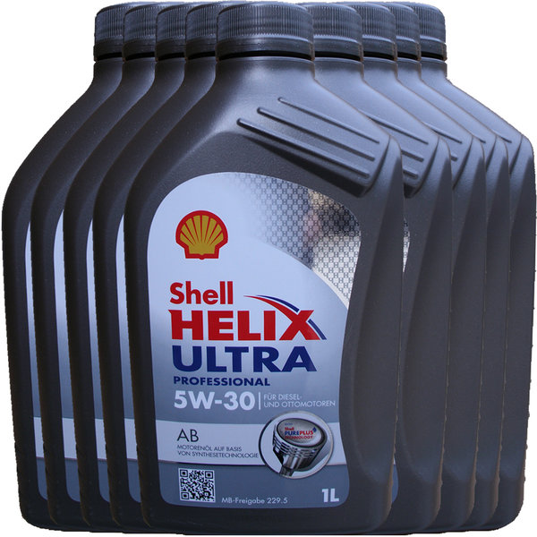 Motoröl Shell 5W-30 Helix Ultra Professional AB 9X1L