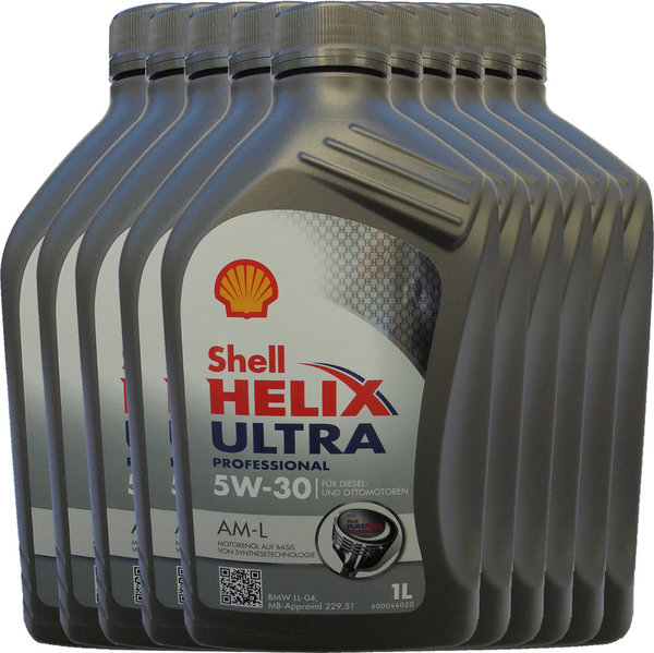 Motoröl Shell 5W-30 Helix Ultra Professional AM-L 10X1L