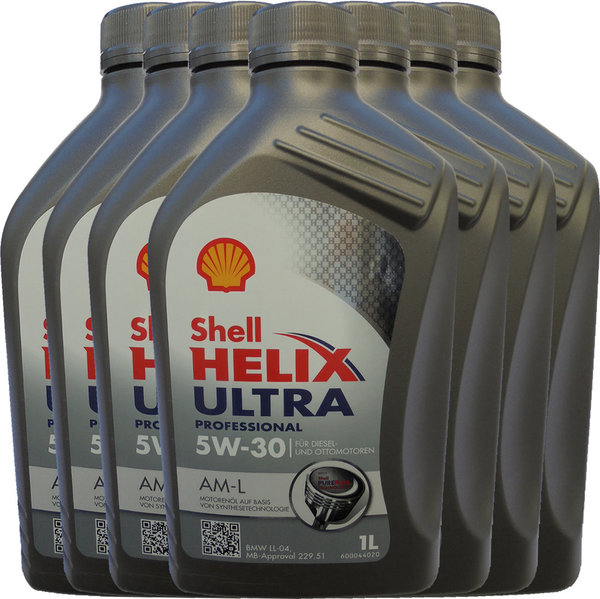Motoröl Shell 5W-30 Helix Ultra Professional AM-L 7X1L