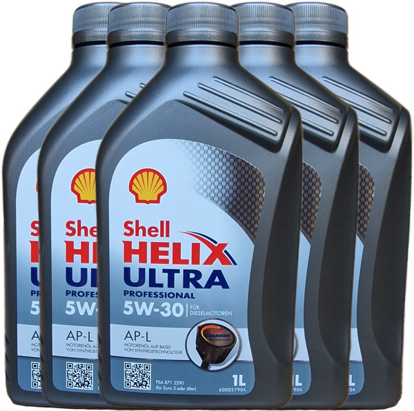 Motoröl Shell 5W-30 Helix Ultra Professional AP-L 5X1L