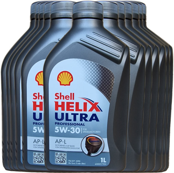 Motoröl Shell 5W-30 Helix Ultra Professional AP-L 12X1L