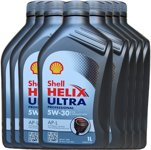 Motoröl Shell 5W-30 Helix Ultra Professional AP-L 8X1L