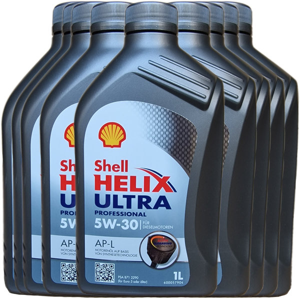 Motoröl Shell 5W-30 Helix Ultra Professional AP-L 9X1L