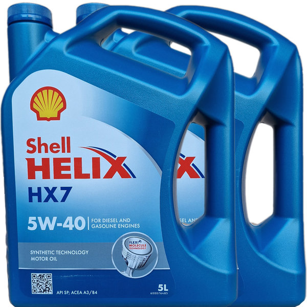Motoröl Shell 5W-40 Helix HX7 2X5L