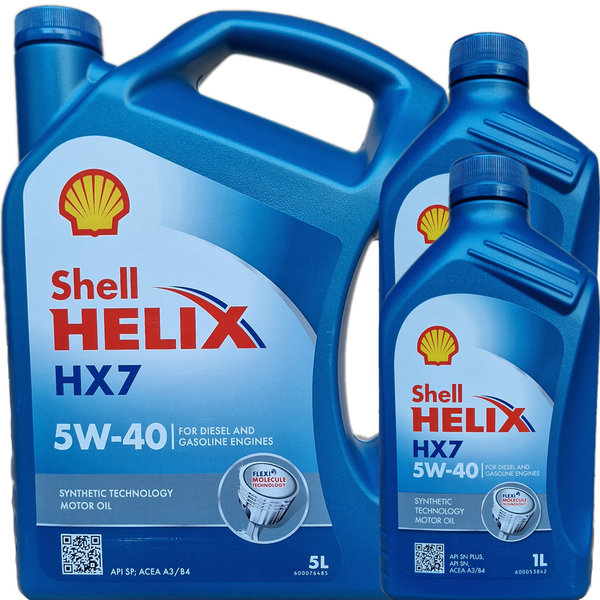 Motoröl Shell 5W-40 Helix HX7 5L+2L