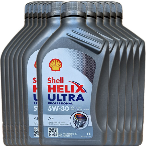 Motoröl Shell 5W-30 Helix Ultra Professional AF 12X1L