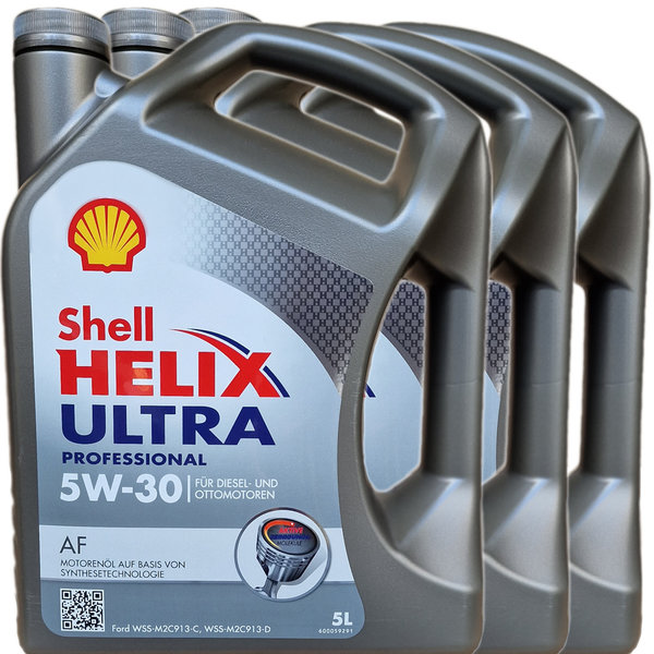 Motoröl Shell 5W-30 Helix Ultra Professional AF 3X5L