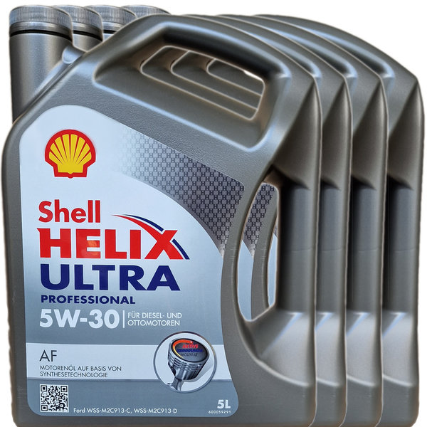 Motoröl Shell 5W-30 Helix Ultra Professional AF 4X5L