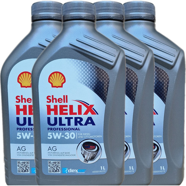 Motoröl Shell 5W-30 Helix Ultra Professional AG 4X1L