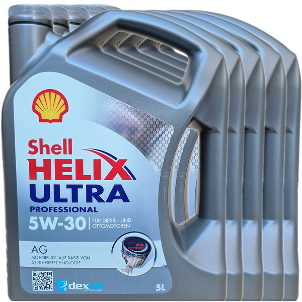 Motoröl Shell 5W-30 Helix Ultra Professional AG 5X5L