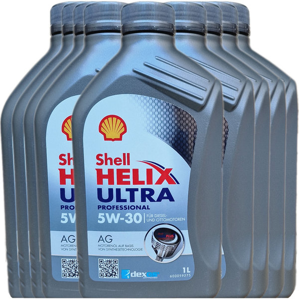 Motoröl Shell 5W-30 Helix Ultra Professional AG 9X1L