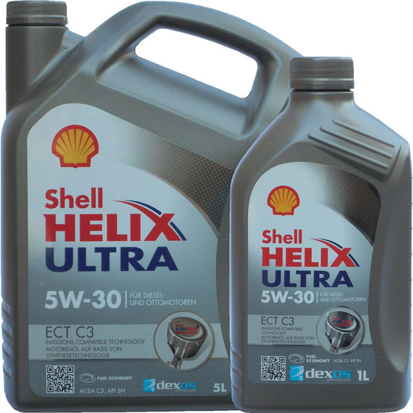 Motoröl Shell 5W-30 Helix Ultra ECT C3 (5L+1L)