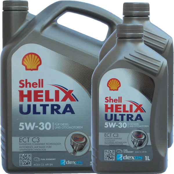 Motoröl Shell 5W-30 Helix Ultra ECT C3 (5L+2L)