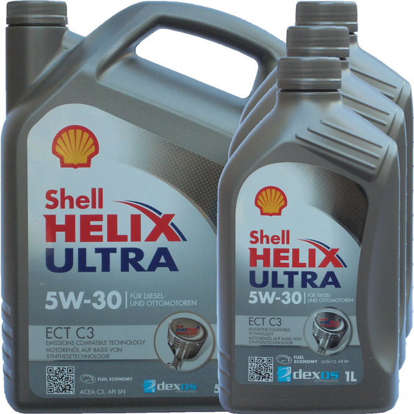 Motoröl Shell 5W-30 Helix Ultra ECT C3 (5L+3L)