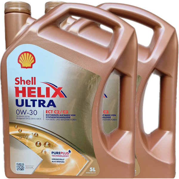 Motoröl Shell 0W-30 Helix Ultra ECT C2/C3 (2X5L)