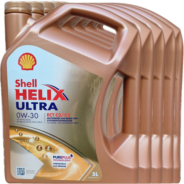Motoröl Shell 0W-30 Helix Ultra ECT C2/C3 (5X5L)