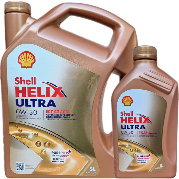 Motoröl Shell 0W-30 Helix Ultra ECT C2/C3 (5L+1L)
