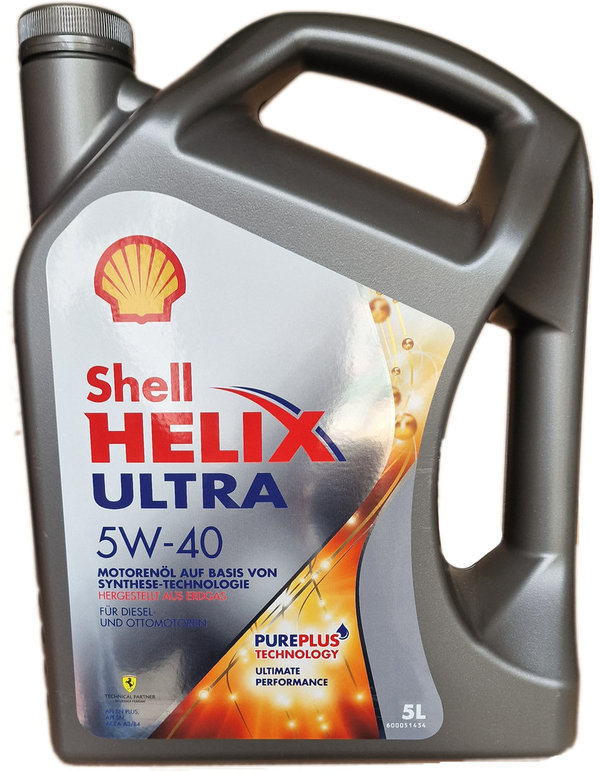 Motoröl Shell 5W-40 Helix Ultra (5 Liter)