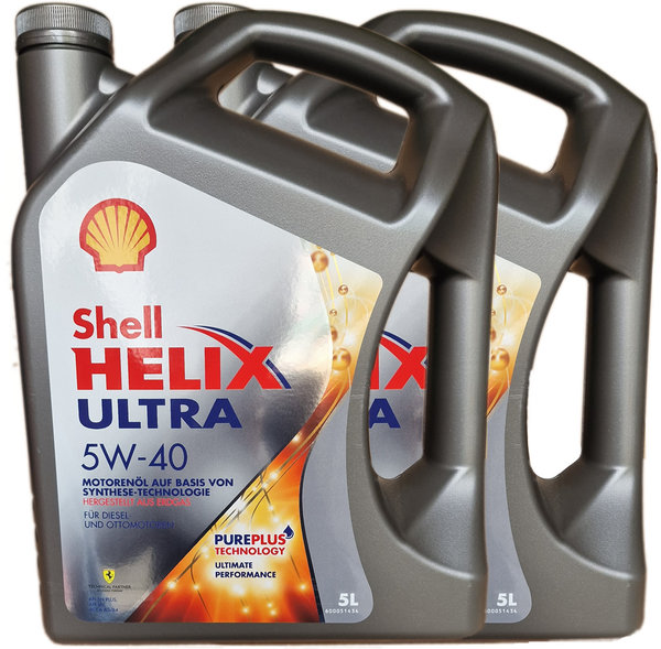 Motoröl Shell 5W-40 Helix Ultra (2X5L)