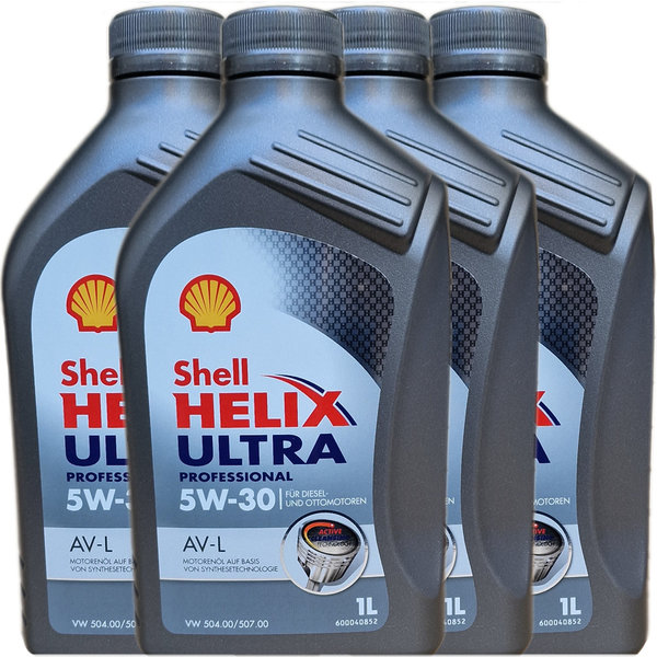 Motoröl Shell 5W-30 Helix Ultra Professional AV-L 4X1L