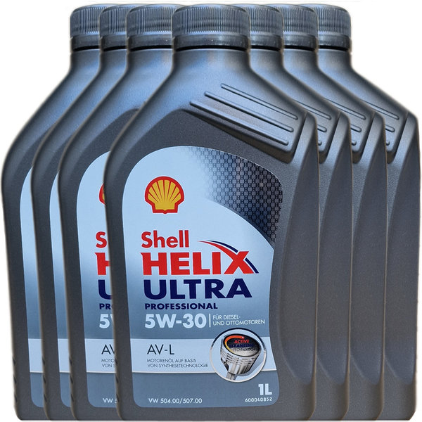 Motoröl Shell 5W-30 Helix Ultra Professional AV-L 7X1L