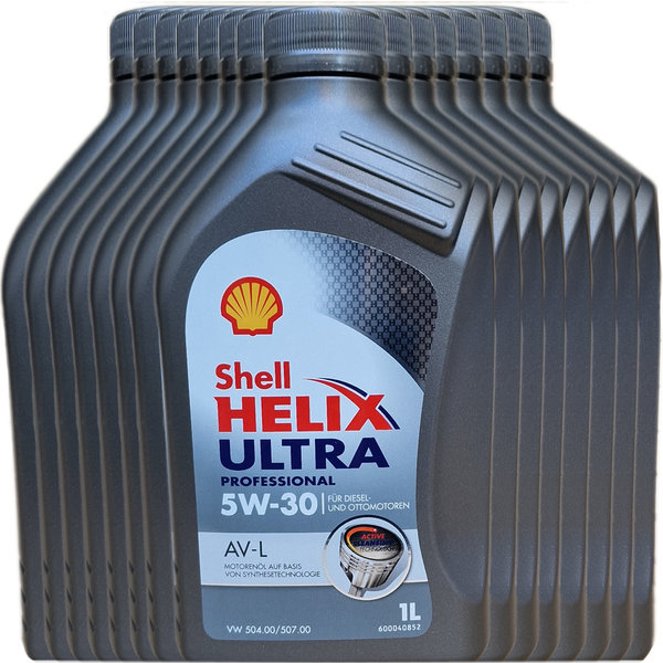 Motoröl Shell 5W-30 Helix Ultra Professional AV-L 15X1L